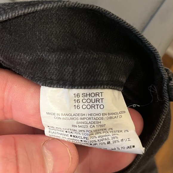 OLD NAVY | Women's Original Mid Rise Jeans Black 16 Short - Picture 7 of 7